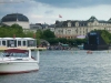 Videoleinwand am Züricher See