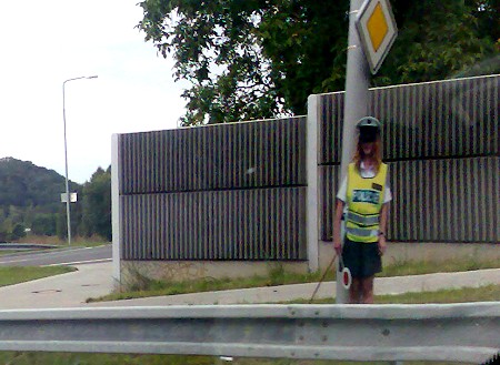 Polizei am Strassenrand?